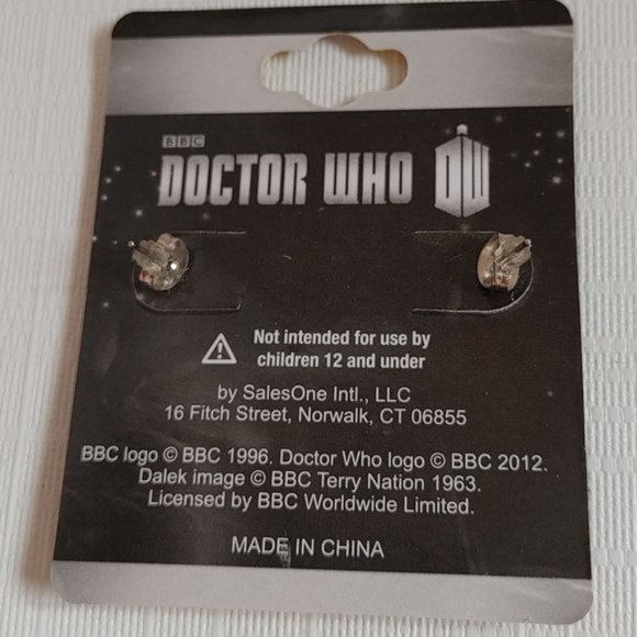 2012 Dr Who Weeping Angel Earrings BBC - Picture 2 of 2